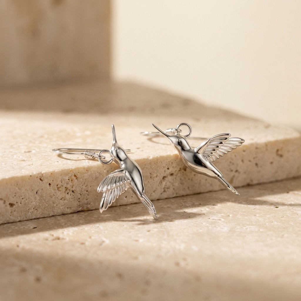 Hummingbird Drop Earrings