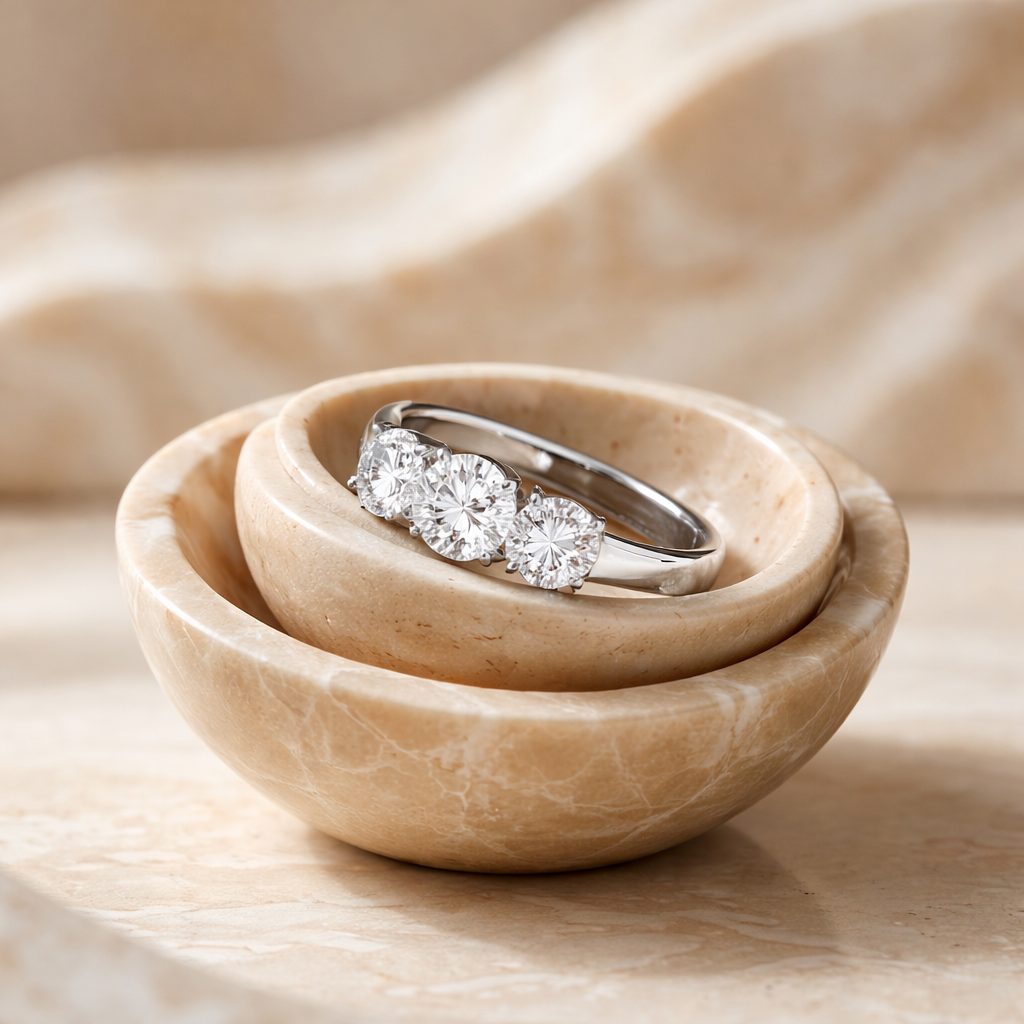 Trilogy Cubic Zirconia Ring