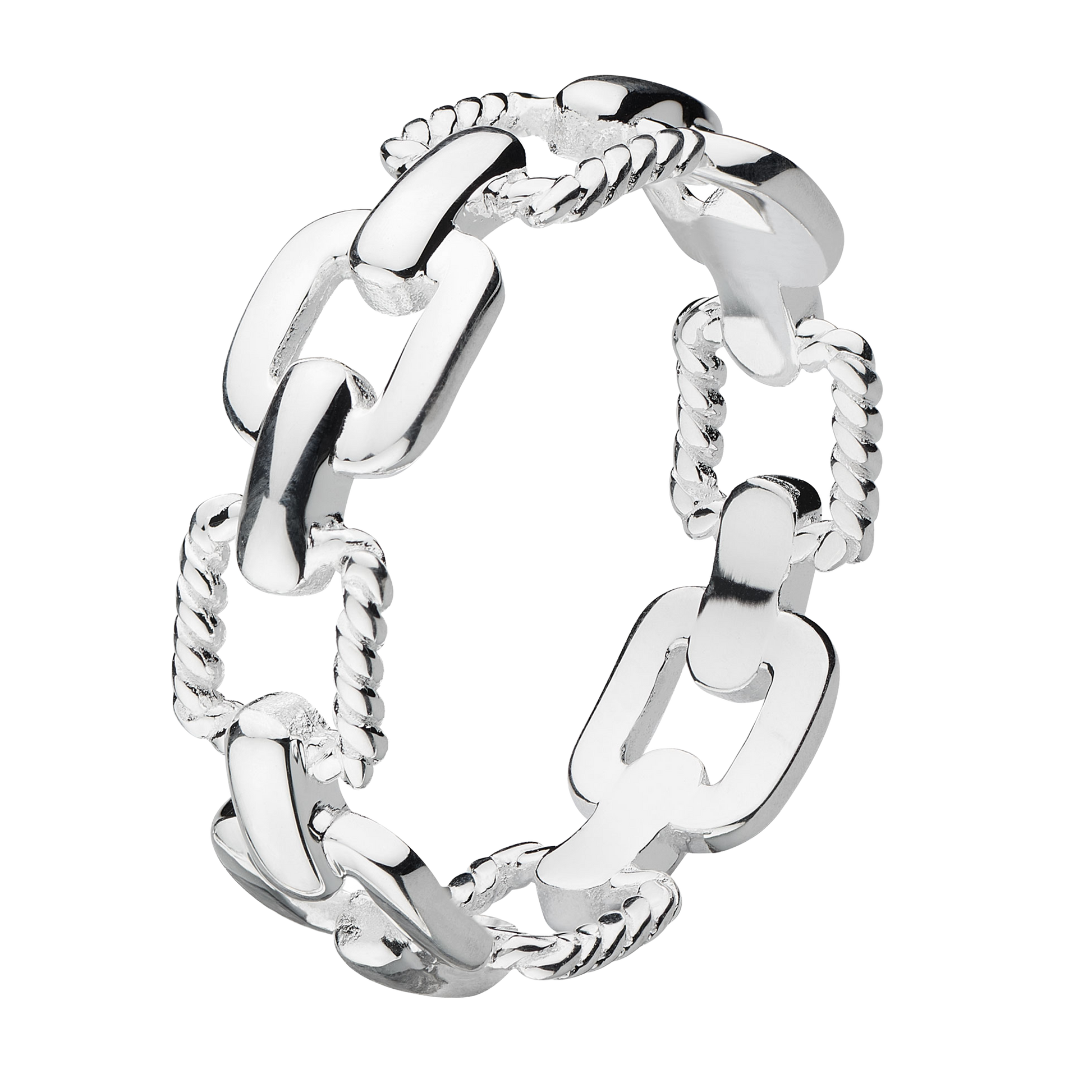 Silver Chain Link Ring