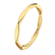 Golden Round Octagonal Ring
