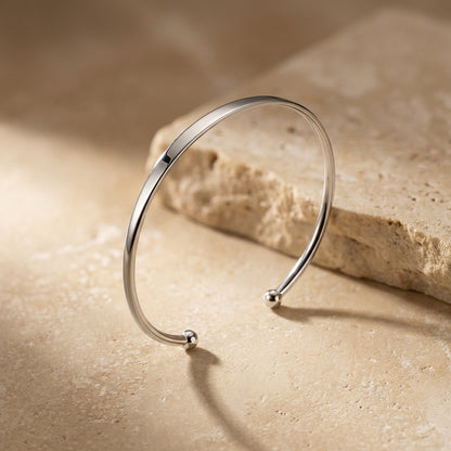 Plain-Open-Torque-Ball-Bangle