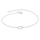 Open Heart Cubic Zirconia Bracelet