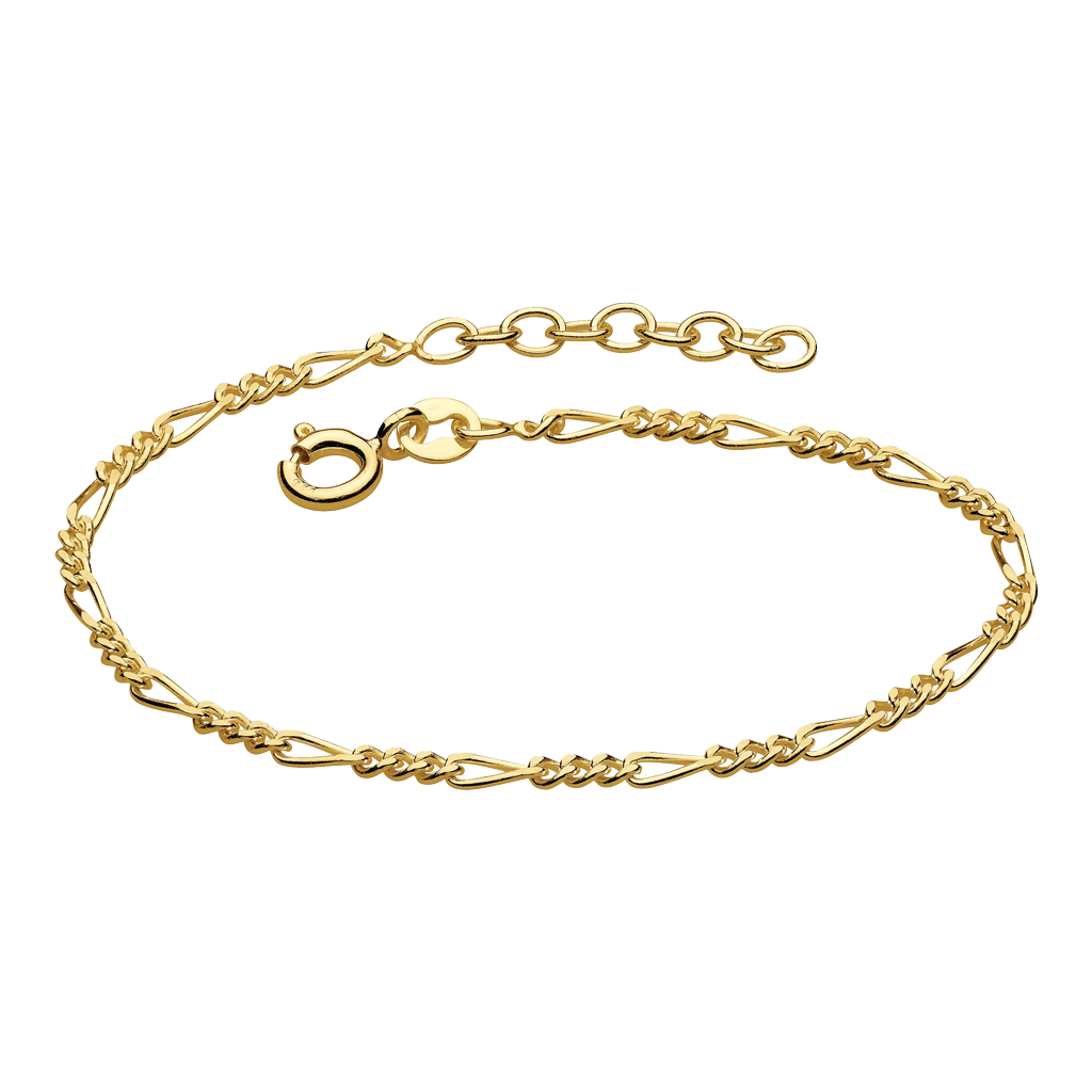 Golden Figaro Gold Plate Bracelet on a white background