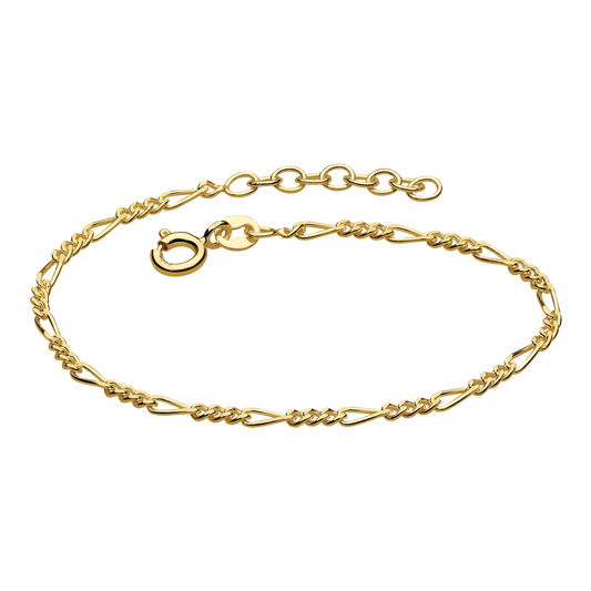 Golden Figaro Gold Plate Bracelet on a white background