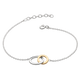 Linked Circle Gold Plate Bracelet