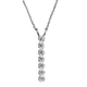Cubic Zirconia Cascade Bar Necklet