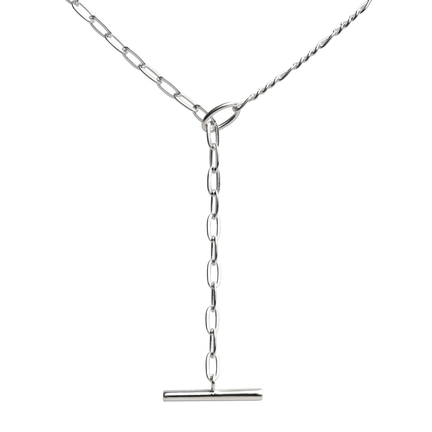 T-bar Style Lariat Chain Necklet