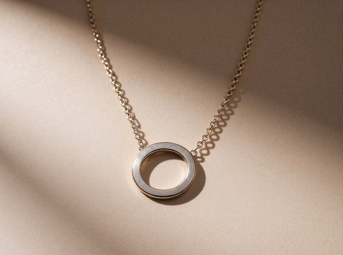 Double Circle Link 18" Necklace