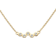 Golden Cubic Zirconia Gold Plate Scatter 18" Necklet