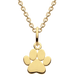 Gold Plate Paw Print 18" Necklace