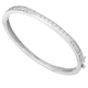 Square Channel Set Bangle with Cubic Zirconia