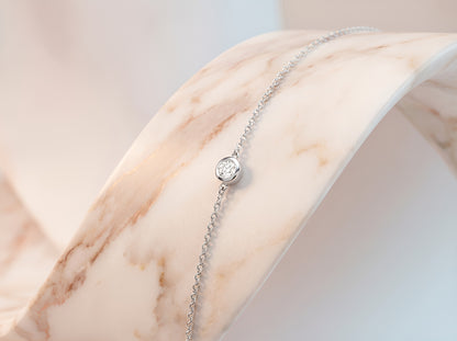 Chain Link Bracelet with Cubic Zirconia