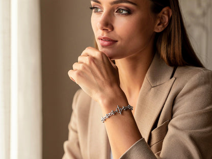 Mexican Style Ball and Bar Bracelet