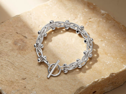 Mexican Style Ball and Bar Bracelet