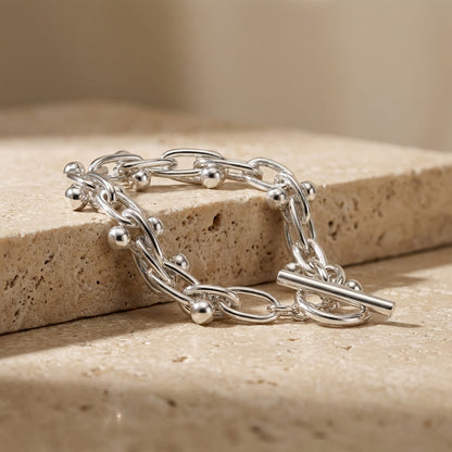 Mexican Style Ball and Bar Bracelet