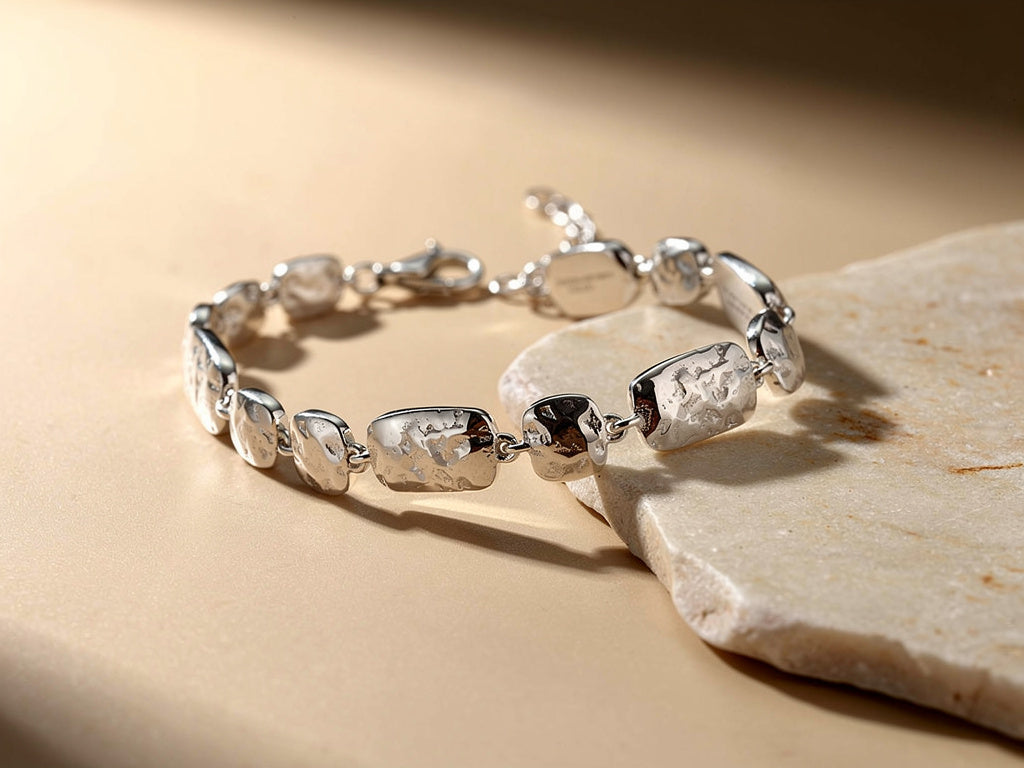 Hammered Multi Link Bracelet