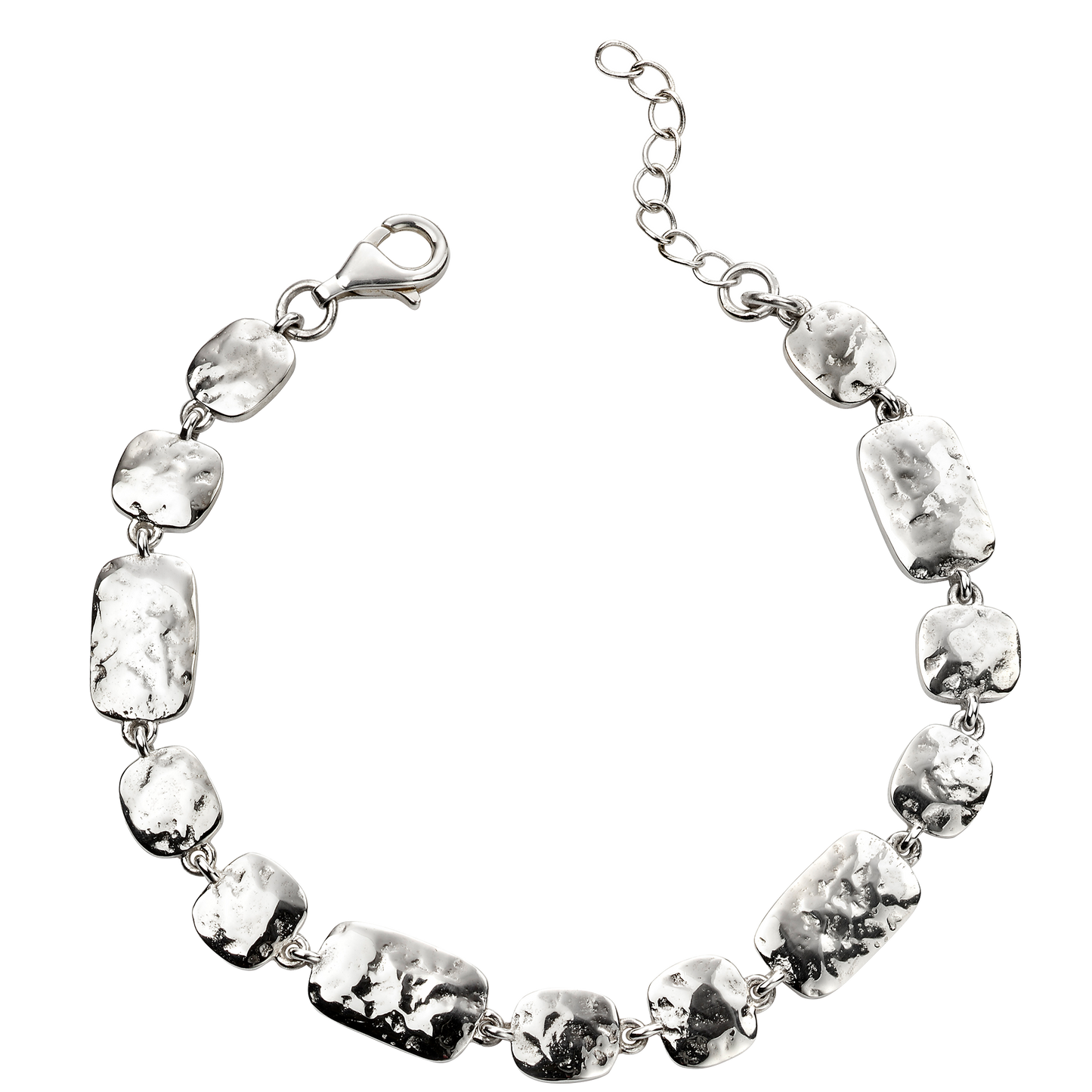Hammered Multi Link Bracelet