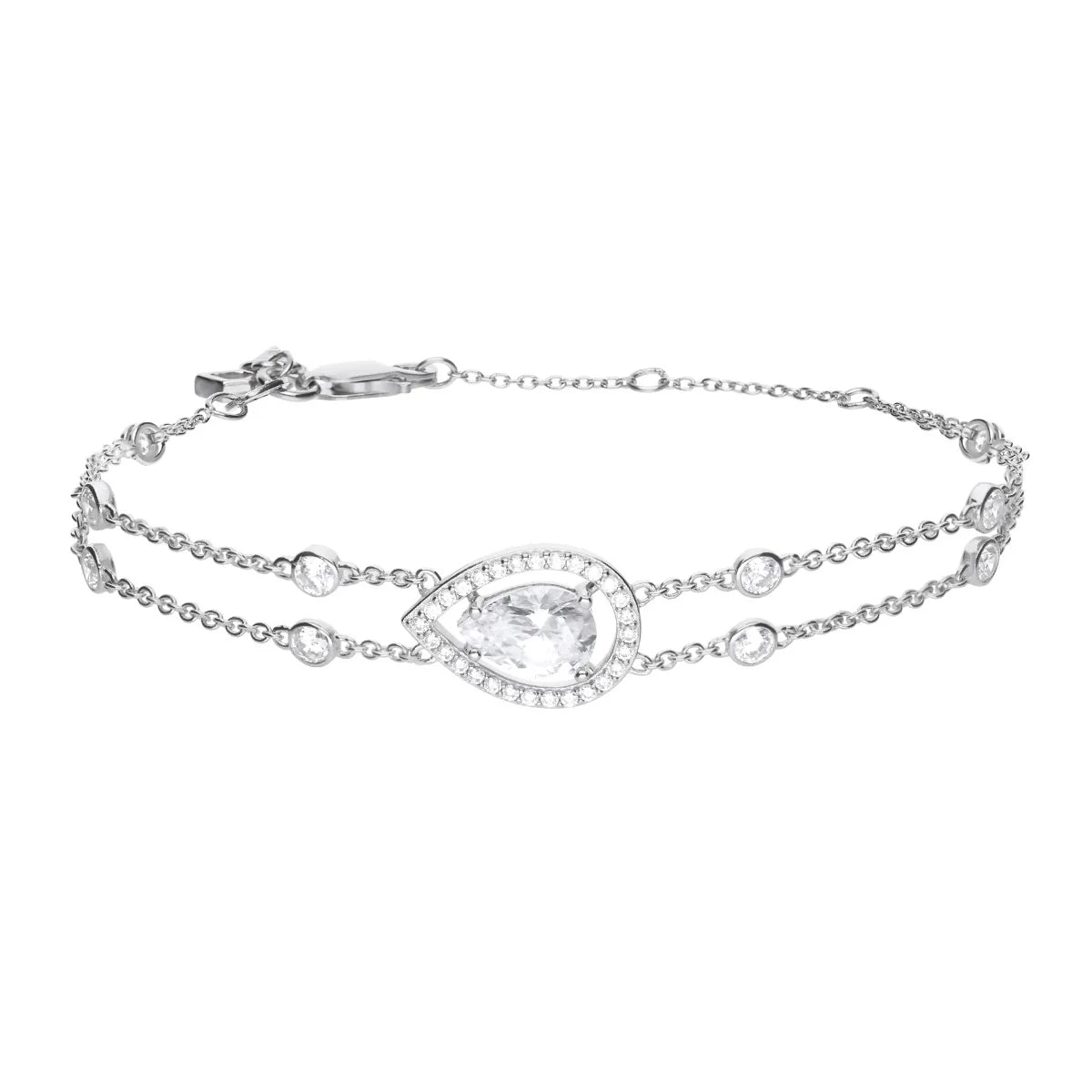 Teardrop Double Row Bracelet