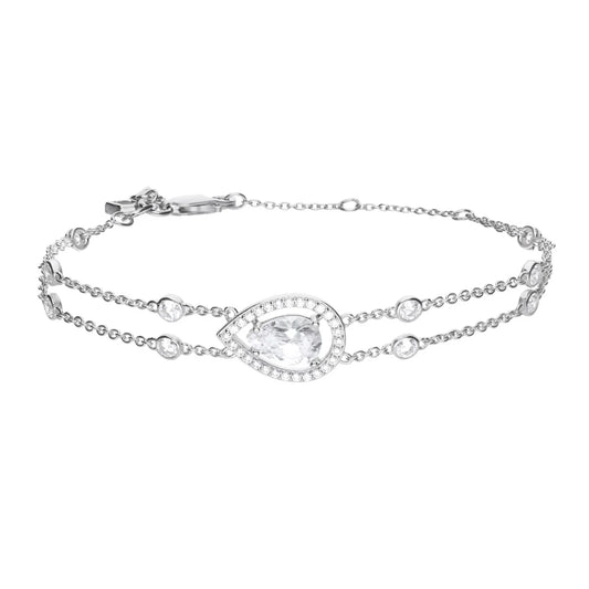Teardrop Double Row Bracelet
