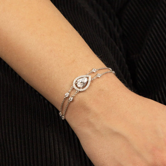 Teardrop Double Row Bracelet