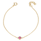 Rose Crystal October Birthstone Bracelet
