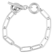 Chunky Silver T-Bar Bracelet