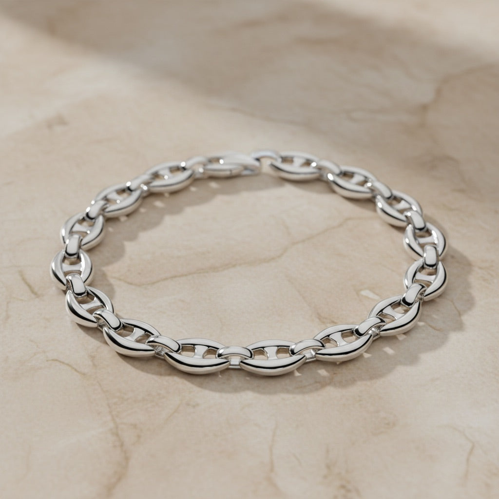 Heavy Weight Linked Chain Bracelet