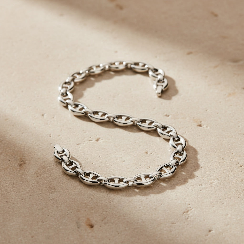 Heavy Weight Linked Chain Bracelet