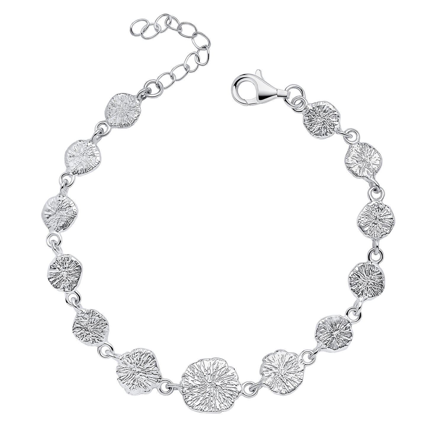 Spray Textured Discs Bracelet