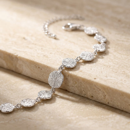 Spray Textured Discs Bracelet