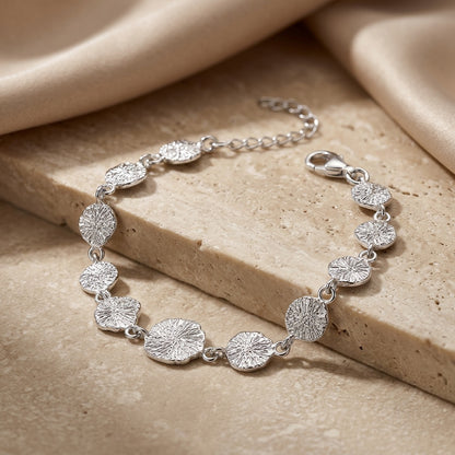 Spray Textured Discs Bracelet