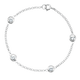 Station Bracelet with Cubic Zirconia