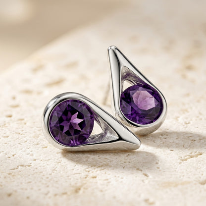 Teardrop Stud Earrings