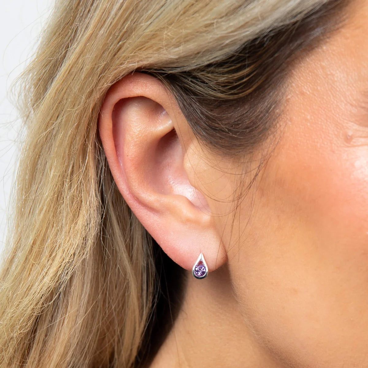 Teardrop Stud Earrings