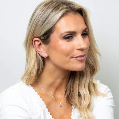 Teardrop Stud Earrings