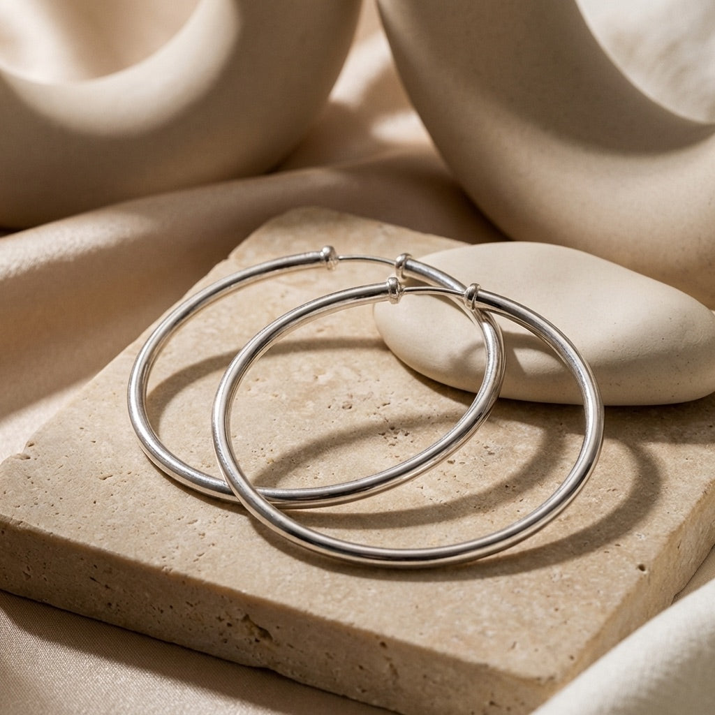 Plain Hoop Earrings