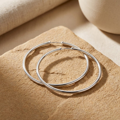 Plain Hoop Earrings
