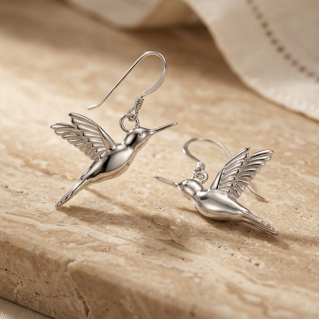 Hummingbird Drop Earrings