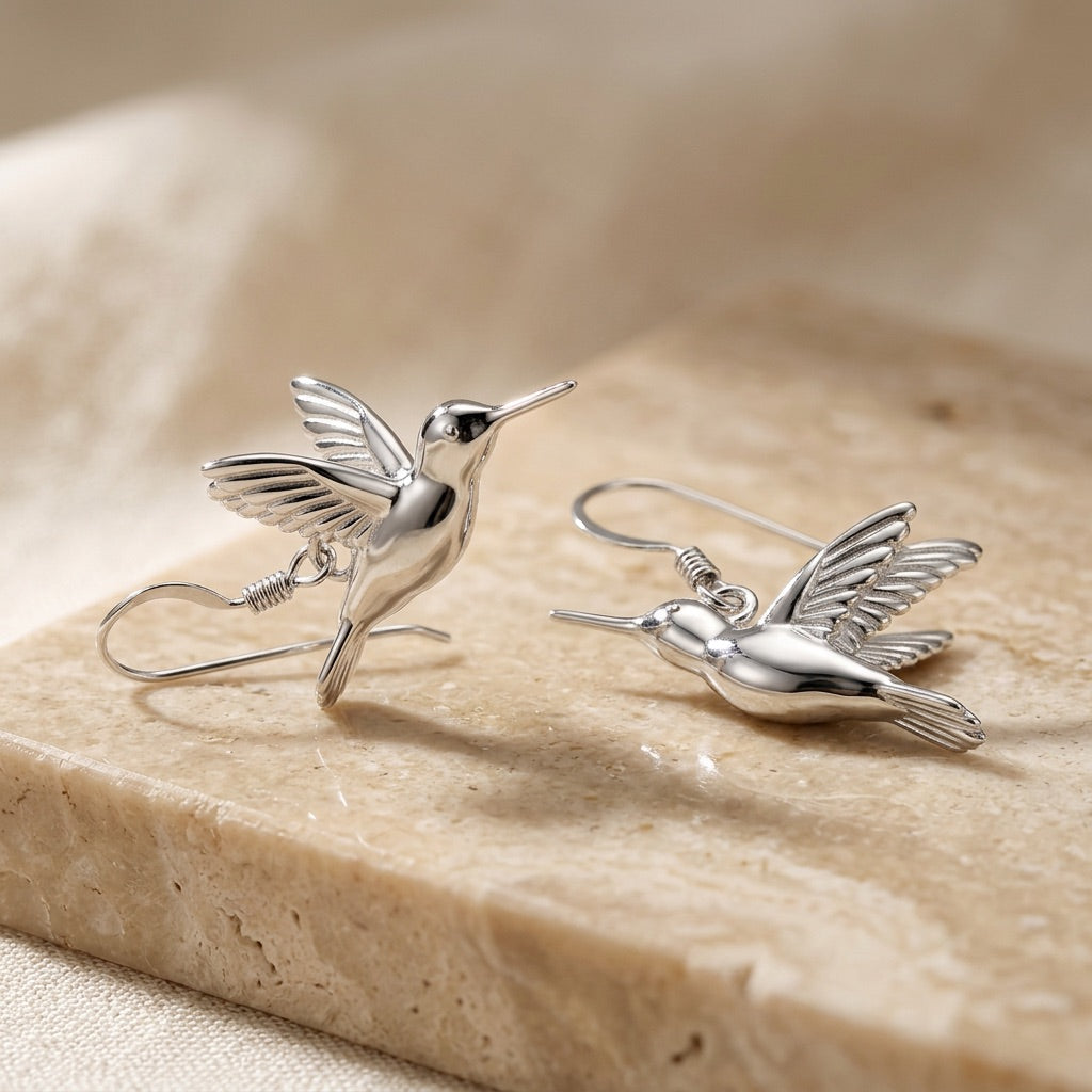 Hummingbird Drop Earrings