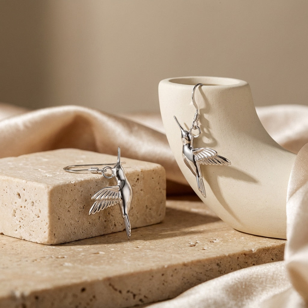 Hummingbird Drop Earrings