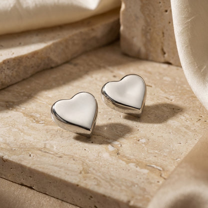 Heart Stud Earrings