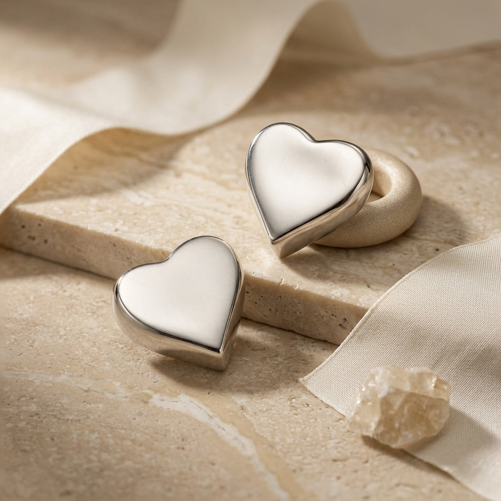 Heart Stud Earrings
