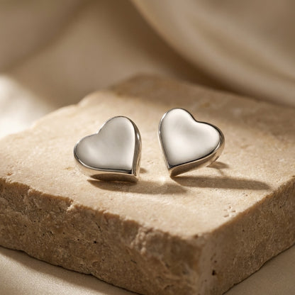 Heart Stud Earrings
