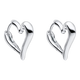 Open Heart Hoop Earrings