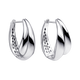 Organic Wave Hoop Earrings