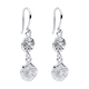Spray Textured Discs Drop Earrings