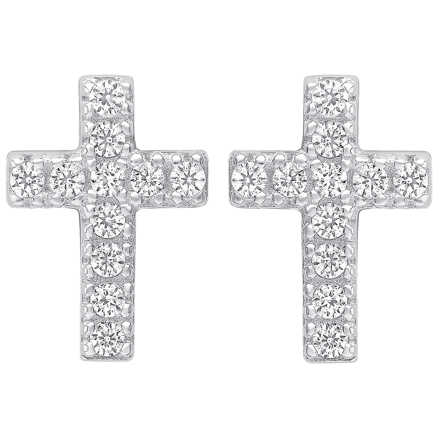 Small Cross Stud Earrings