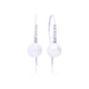 Shell Pearl & Cubic Zirconia Hook Earrings