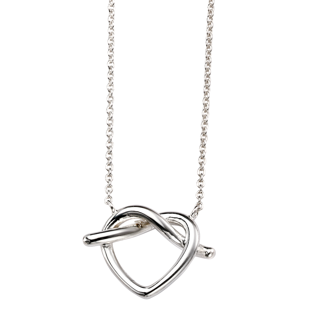 Pretzel Heart Necklace