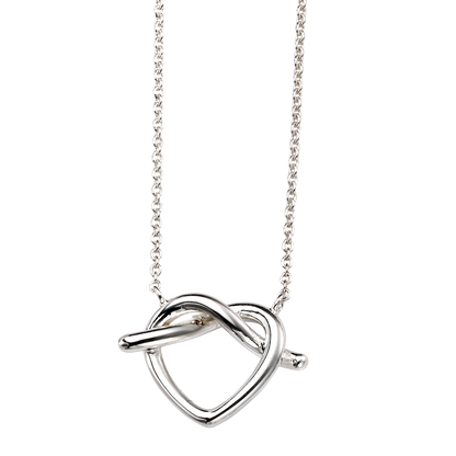 Pretzel Heart Necklace